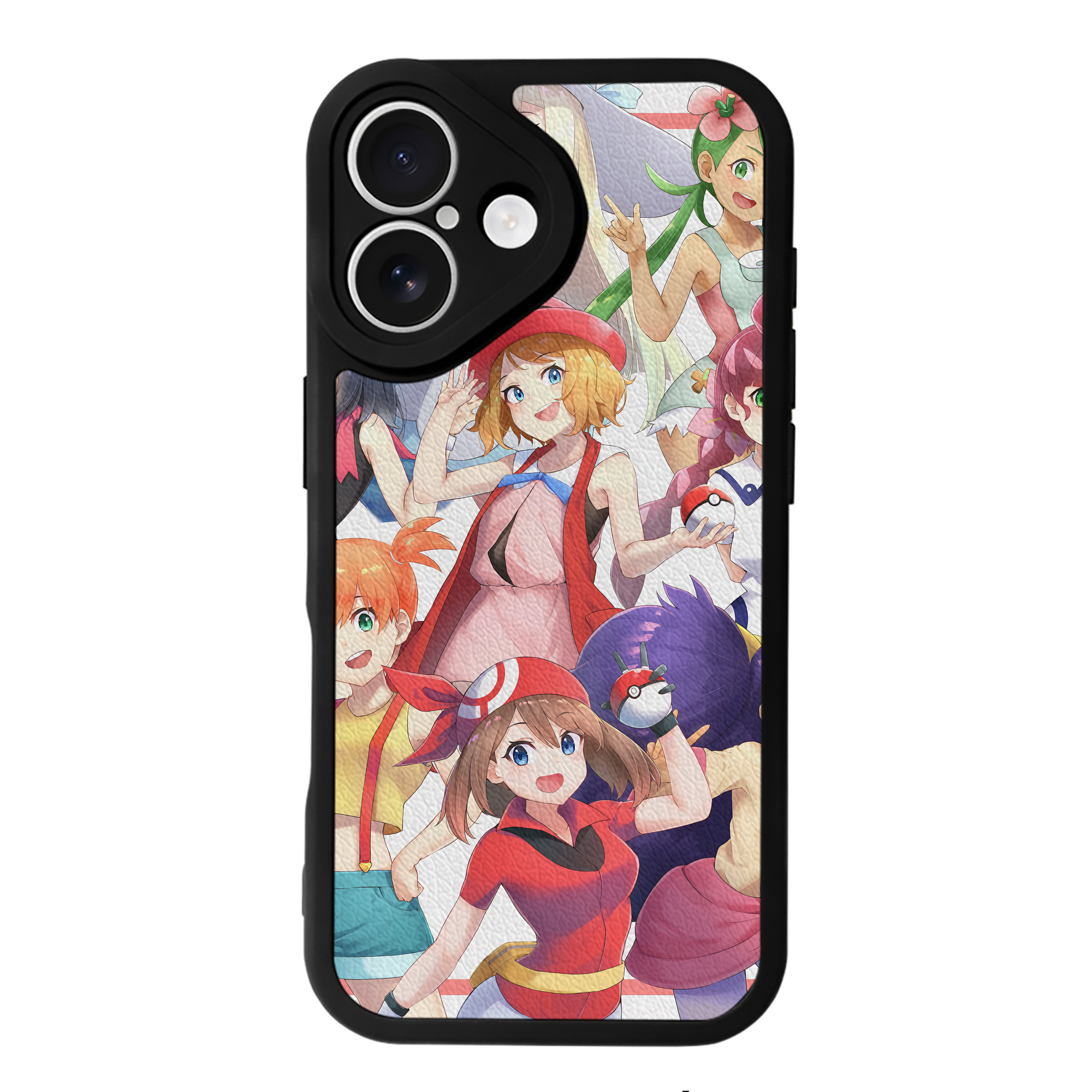 （画像用） ポケットモンスター Pokémon 【iPhone 16シリーズ対応】シリコンスマホケース（レザー調） 材質：シリコン